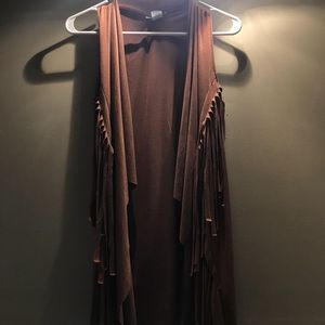 Long Suede vest